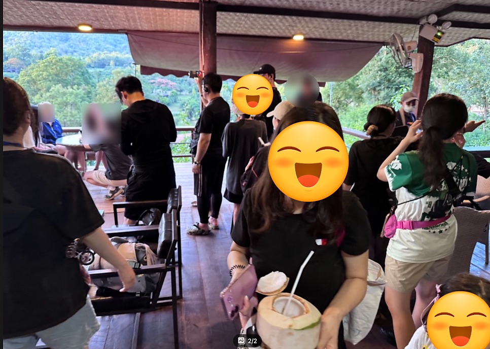 숙소 식당에 모인 촬영팀